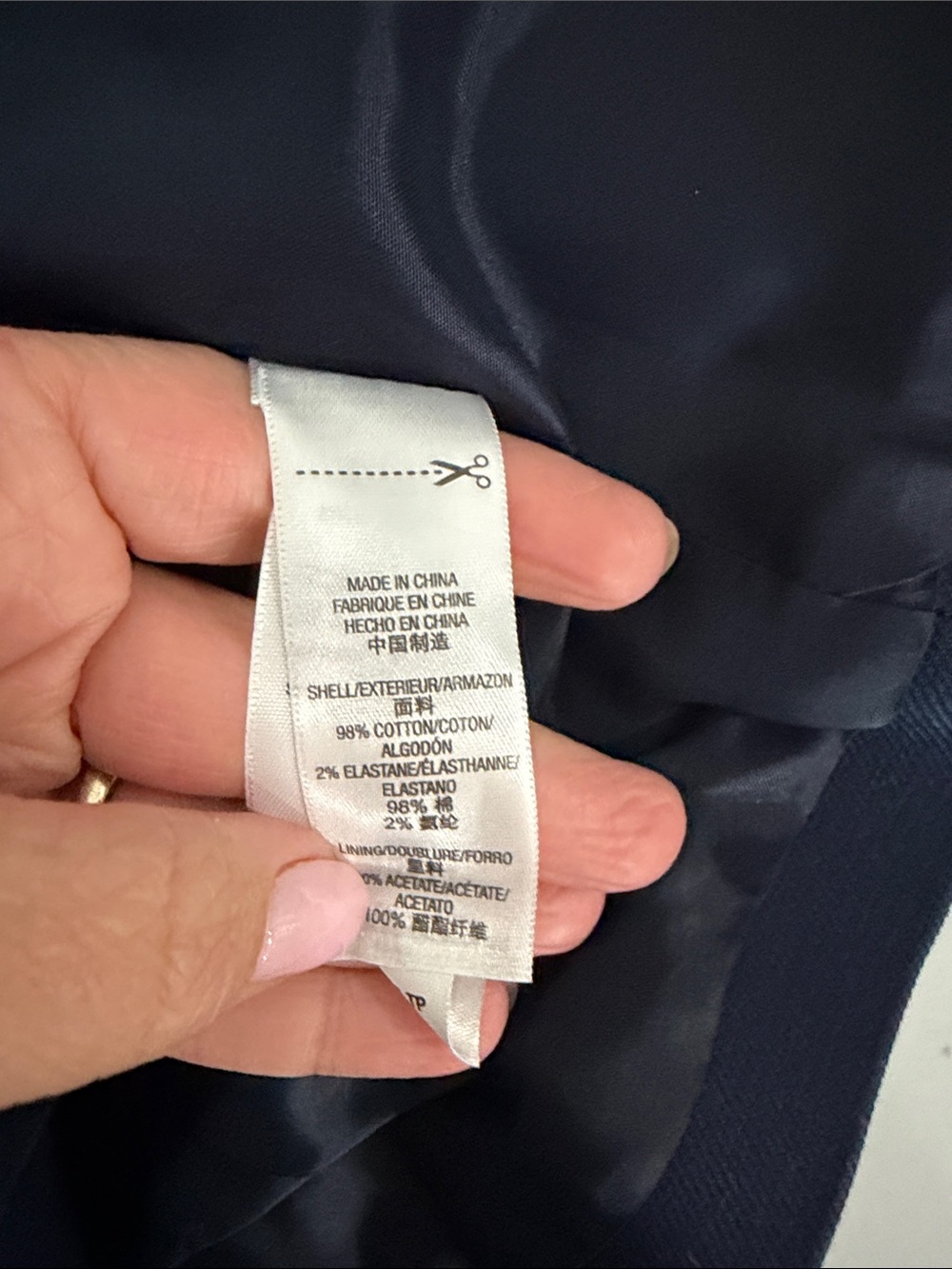 Juicy Couture Navy Double-Breasted Blazer Jacket - Picture 4 of 4